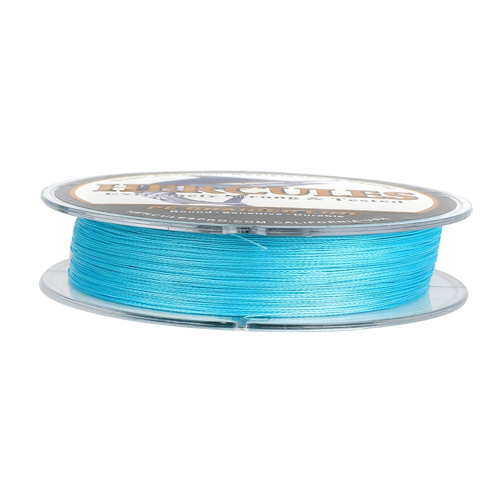 HERCULES Super Strong 1000M 1094 Yards Braided Fishing Line 8 LB Test for Saltwater Freshwater PE Braid Fish Lines 4 Strands - Blue, 8LB (3.6KG), 0.10MM