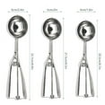 thumbnail image 3 of FZFLZDH Stainless Steel Ice Cream Scoop, Cookie Scoop Set with Trigger, 6CM, 3 of 8