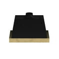 thumbnail image 4 of Forno Vittorio 36-Inch Wall Mount Range Hood, Black with Antique Brass Trim, 424 CFM Airflow, Dishwasher-Safe Baffle Filters, Remote Control, 3-Speed Fan, Bright LED Lighting., 4 of 5