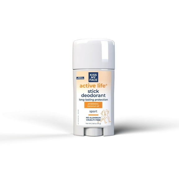 Kiss My Face Deodorant Active Life Sport Aluminum Free 2.48 oz