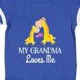 thumbnail image 4 of Inktastic Grandma Loves Me Girls Giraffe Granddaughter Girls Baby Bodysuit, 4 of 5