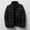 Black, variant on COSFO Mens Fall Puffer Jackets Zip Up Black Lightweight Outerwear Long Sleeve Thick Stand Colla Warm Coat for Men