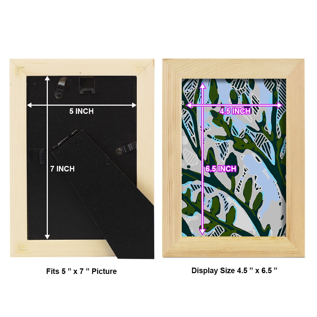 Abstract Tree Limbs II -Framed Print w/glass-Natural Wood