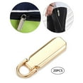 thumbnail image 1 of 20Pcs 5# Detachable Zipper Tags Repair Pull Pull Tags Tabs Repair Tabs for Clothing Bags Sturdy Gold, 1 of 9