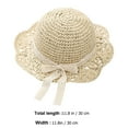 thumbnail image 4 of sombrero de paja portátil para playa de verano para mujer, sombrero de pescador., 4 of 5