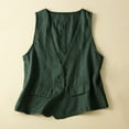 thumbnail image 2 of Breezora Women's Outerwear Vest Sleeveless V Neck Vintage Retro Lightweight Summer Casual Open Front, 2 of 4