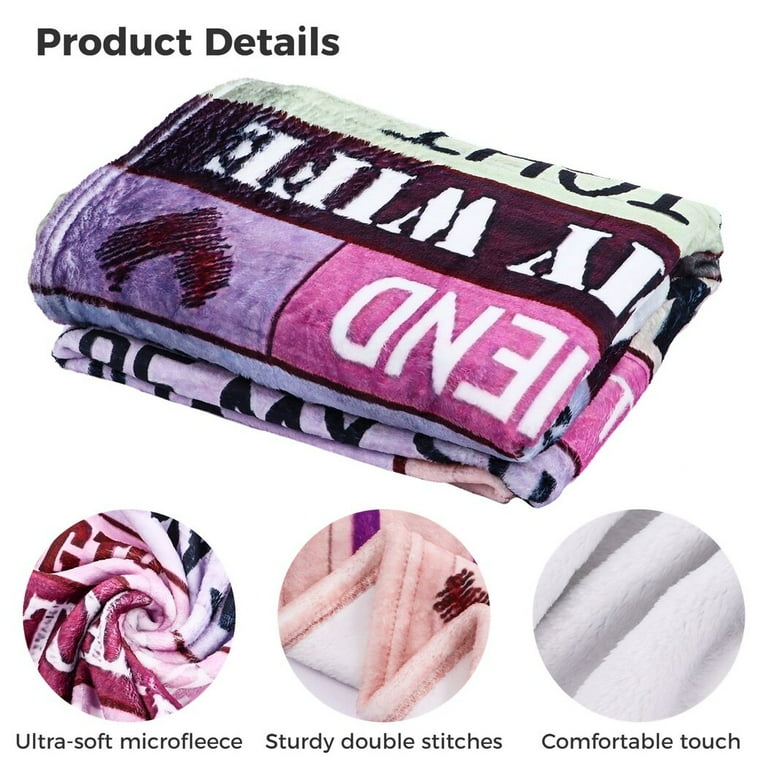 To my wife fleece blanket sale