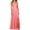 Watermelon Red, variant on Wedding Guest Dress for Women Sleeveless Spaghetti Strap V Neck Slit Maxi Dresses Formal Prom Evening Gowns