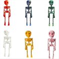 thumbnail image 1 of Poseable Skeleton Fridge Magnet, Multi-Colors Skull Decor, 1 of 5