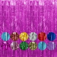 thumbnail image 1 of Youkk Glittering Backdrops Shimmer Metallic Streamers For Mesmerizing Decor Premium Easy To Assemble Purple 8.2ft,1pc 2Set, 1 of 1