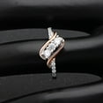 thumbnail image 5 of Bianca 3 stone Engagement Wedding Ring Women Two-tone Ginger Lyne Collection, 5 of 6