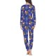 thumbnail image 4 of Pijamas de manga larga para mujer, conjuntos de pijamas de Navidad, pantalones de manga larga, ropa de dormir informal, a pedido, 4 of 4
