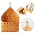 thumbnail image 2 of RGASUIJ Woven Storage Basket Wall Mounted Hanging Basket Wall Hanging Storage Organizer Entryway Mail Letter Holder Wall Decor For Bedroom Home Room Bedroom, 2 of 9