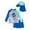 Blue-9, variant on Gaexia Toddler Boys Swim Suit Rash Guard Dolphin Print Short Sleeve Swimsuits Set with Swim Trunk Bathing Suit with Hat Sunsuit Swimwear Set Water Park Adventures (Sky Blue-8,8-10 Years)