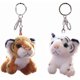 thumbnail image 1 of 2pcs Plush Keychain Stuffed Tiger Toy Soft Animal Charm Keychain Cute Keychain for Kids Bag Wallet Backpack Handbag, 1 of 5
