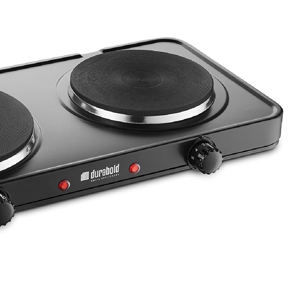 Electric Portable Hot Plate Cooking Stove Cooker Double Ring Burner  1500W+700W Home Kitchen
