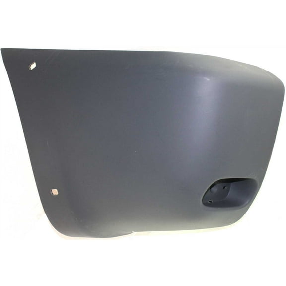 Bumper End Compatible with Toyota RAV4 2001-2005 LH Textured Gray with Wheel Opening Flare Hole