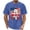 A33 Blue, variant on Funny 4th of July T Shirt for Men Red White and Meow Cat Hot Dog Graphic Tee Short Sleeve Crewneck Distressed Retro Patriotic USA Independence Day Shirts