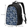 thumbnail image 5 of Pofeuu Dragon Print Storage Laptop Backpack with USB Charging Port[Water Resistant] College Computer Bookbag Fits, 5 of 7
