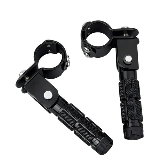 MELIVO Motorcycle Foot Peg Foldable, Folding Passenger Foot Pegs with Aluminum for Electric Motor Bicycle ATV, Universal Motorcycle Mini Folding Rearsets Footrest Footpegs Foot pegs Pedal