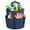 Dark, variant on Foldable Cleaning Caddy Bucket with Handle - 17L Portable Bucket Caddy Bag, Multi-Use Organiser for Cleaning Supplies, Home & Garden Storage Basket (Green)