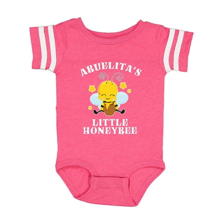 

Inktastic Cute Bee Abuelita s Little Honeybee with Stars Gift Baby Boy or Baby Girl Bodysuit