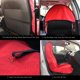 thumbnail image 4 of Funda de asiento de coche LoyaGour, impermeable, roja, 75 x 142 cm, 2 unidades, 4 of 7