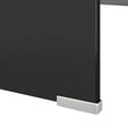 thumbnail image 3 of vidaXL TV Stand/Monitor Riser Glass Black 120x30x13 cm, 3 of 4