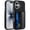 Black, variant on Dteck Hidden Wallet Back Case for iPhone 17,Shockproof TPU+PC Case with Credit Card Slot RFID Blocking Kickstand Cover,Blue