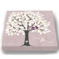 thumbnail image 1 of MuralMax Personalized Wedding Tree Guest Book - Unique & Memorable Alternative Way For 100-150 Signatures For Canvas Wall Decor - One of A Kind Bridal Shower Gift - Color - Pink - Size 30x30, 1 of 5
