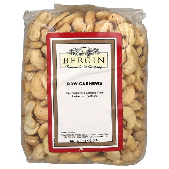 Bergin Fruit and Nut Company Raw Cashews, 16 oz (454 g)
