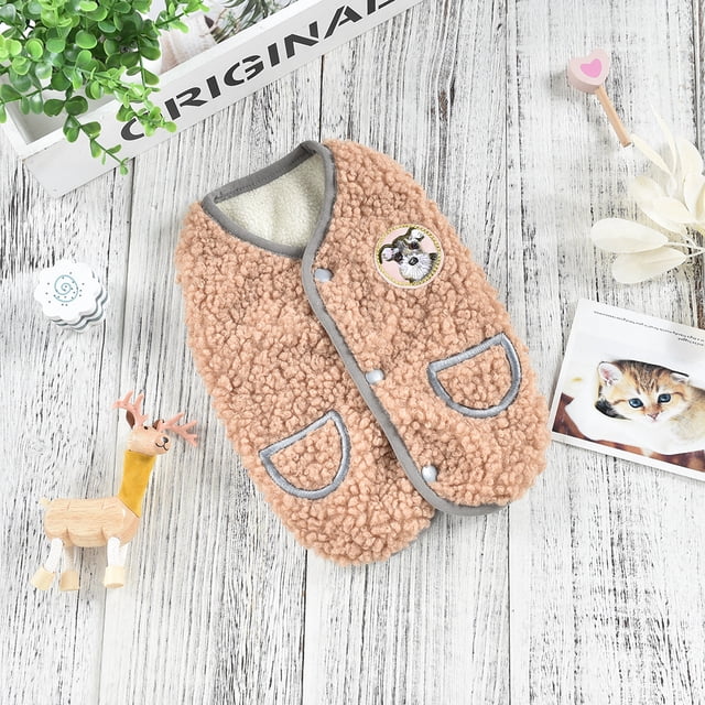 Chaleco polar de oso Keji Fadou para otoño e invierno, ropa para perros y gatos