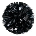 thumbnail image 3 of Cheerleading Pom Poms with Handle, Metallic Foil Cheer Pom Poms for Team Spirit, Sports Games, Dance, Football, Basketball, Party & Stage Performance, 12", Black, 3 of 9