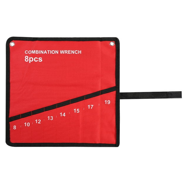 Sac à Outils Enroulable, Sac de Rangement Multi-Poches Porte-Clés Organisateur Canva (8 Poches)