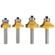 thumbnail image 1 of Kenally 4 unids/set Kit de brocas para enrutador de bordes redondos 1/4 vástago 1/2 3/8 1/4 1/8 herramienta de carpintería Herramientas manuales y eléctricas Kenally GJ3170-00B, 1 of 6