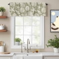 thumbnail image 2 of Summer Marine Life Valance Curtain for Windows Graffiti Corals Shell Sea Starfish Gray Green Rod Pocket Curtain Valances Short Window Treatments for Kitchen Bathroom Laundry Basement 60 x 18 Inch, 2 of 9