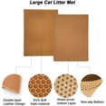 thumbnail image 3 of Cat Litter Mat Litter Trapper, Honeycomb Double-Layer Design Waterproof Urine Proof Material, 2-Layer Sifting Easy Clean Scatter Control, 3 of 7