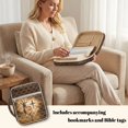 thumbnail image 3 of ZUXONGSY Antelope Cross Print Quilted Bible Cover for Women Large Bible Bag Lightweight Handbag with Pen Slots Scripture Bag for Daily Use, 3 of 7