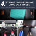 thumbnail image 5 of SHENMO Car Seat Headrest Hooks - Set of 4, Rear Seat Storage Hooks, 5 of 5