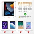 thumbnail image 2 of Funda protectora con diseño de mármol rosa compatible con iPads de 9.ª, 8.ª y 7.ª generación (modelos 2021/2020/2019, 10,2 pulgadas) - Carcasa a prueba de golpes, transparente, 2 of 5