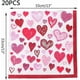 thumbnail image 2 of Valentine's Day Paper Napkins 40 Pack Heart Pattern Serviettes For Wedding Engagement Luncheon Cocktail Parties, 2 of 4
