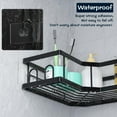 thumbnail image 2 of Shower Caddy Adhesive Replacement, No Drilling Transparent Adhesive Wall Hooks for Corner Shower Organizer, Waterproof Adhesive Strips for Bathroom Storage Shelf, 2 of 7