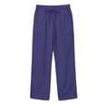 thumbnail image 5 of tarylea Cotton Linen Pants for Men Drawstring Straight Leg Elastic Waist Trousers Casual Loose Solid Color Lightweight Trousers[L,Dark Blue], 5 of 7