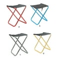 thumbnail image 4 of Tssuoun Oxford Cloth Folding Stool Portable Alloy Chair Indoor Outdoor Backyard Garden Camping Hiking Mountaineering Relaxing Seat, 4 of 5