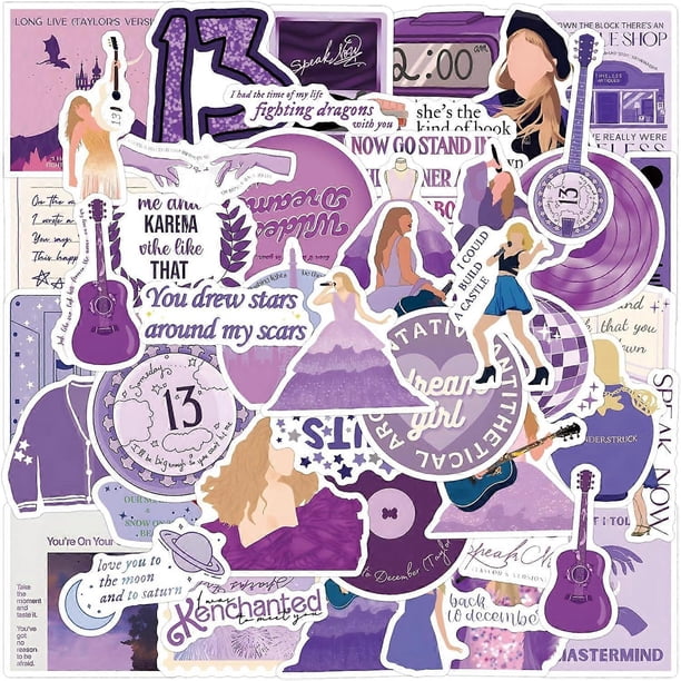 60pcs Taylor Singer Stickers, Swift Stickers for Adult, Waterproof Vinyl Sticker for Water Bottles, Laptops,Rock Stickers