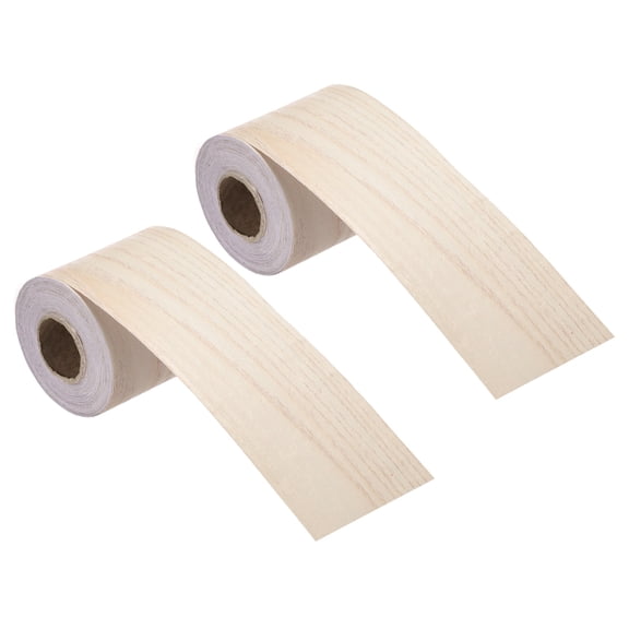 Wood Grain Repair Tape, 2 Inch x 33 Feet Self Adhesive Wood Grain Tape Multi-Purpose Wallpaper Border Trim for Furniture Floors Windows Doors Tables Home, Maple, 2 Roll