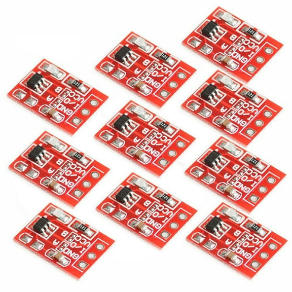 10PCS Touch Switch Module, TTP223 Capacitive Touch Sensor Switch Self-Locking/No-Locking Capacitive Touch Switches