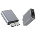 thumbnail image 2 of Aluminum USB 2.0 Type C Female to USB 3.0 Micro B Male Plug Data Sync Connector Adapter Accessory, 2 of 9