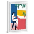 thumbnail image 3 of Marmont Hill A Lady at the Beach Bar Framed Painting Print, 3 of 4