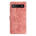 thumbnail image 2 of Compatible avec Google Pixel 6A Étui Papillon Embossé avec Portefeuille et Support, 2 of 5